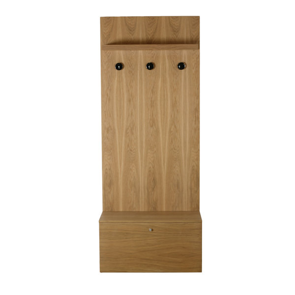 Ebern Designs Broad Hall Tree with Shoe Storage Wayfair.co.uk